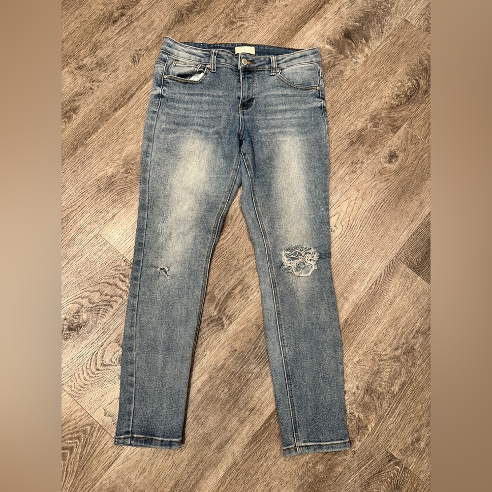 Altar'd State Light Blue Distressed Skinny Jeans
